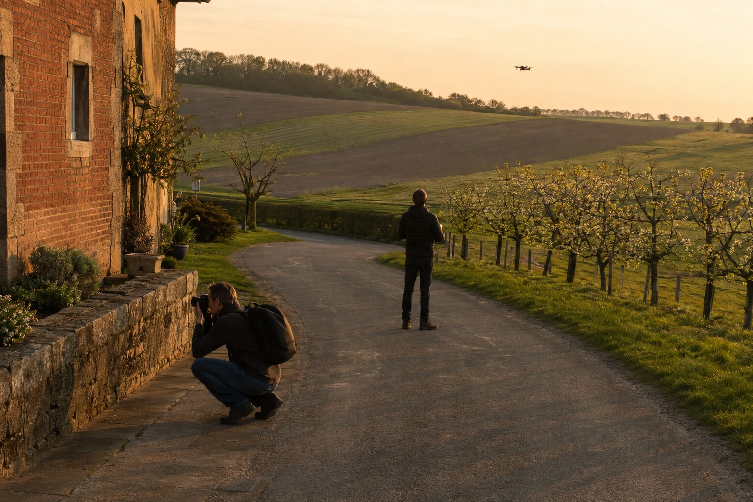 Kun je dronefoto en grondfoto in één sessie combineren?